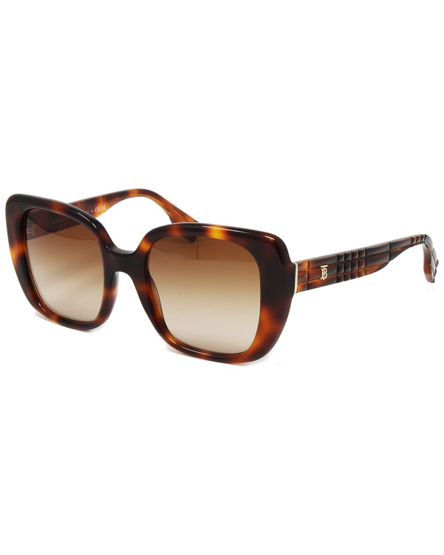 Shop Burberry Women's Be4371 52mm Sunglasses In Brown