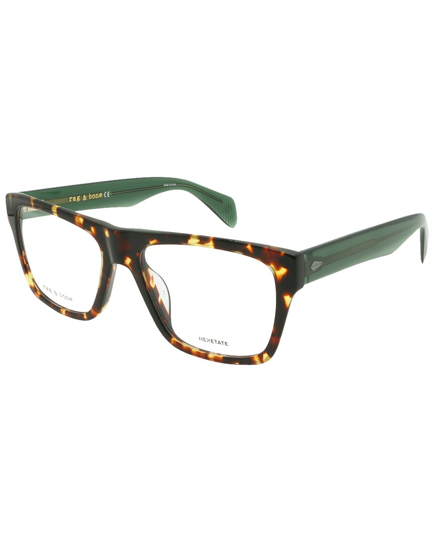 Rag & Bone Men's Rnb7036 54mm Optical Frames In Green