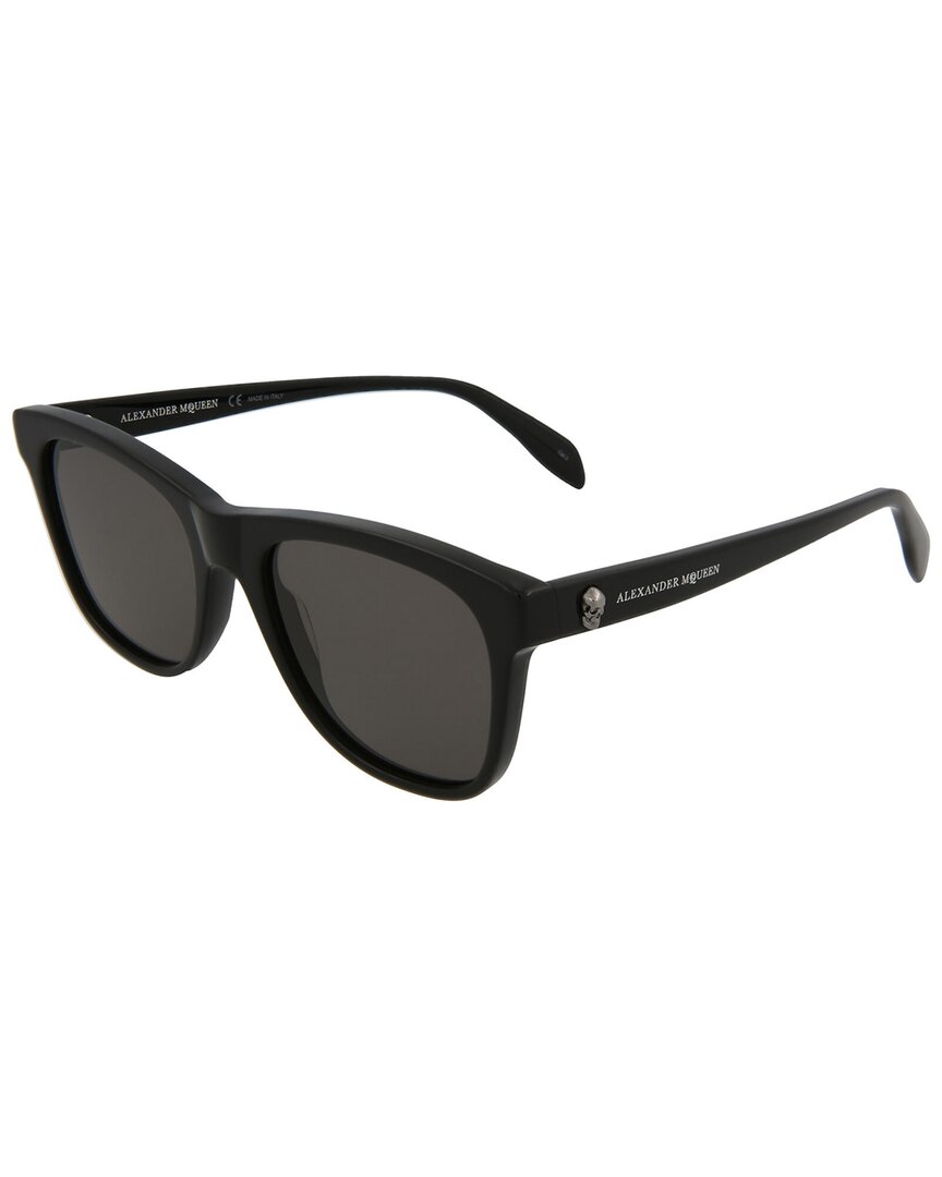 Alexander Mcqueen Unisex Am0158s 54mm Sunglasses In Black