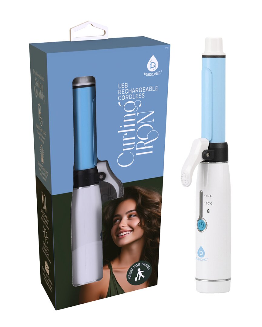 Pursonic Usb Rechargeable Cordless Curling Iron