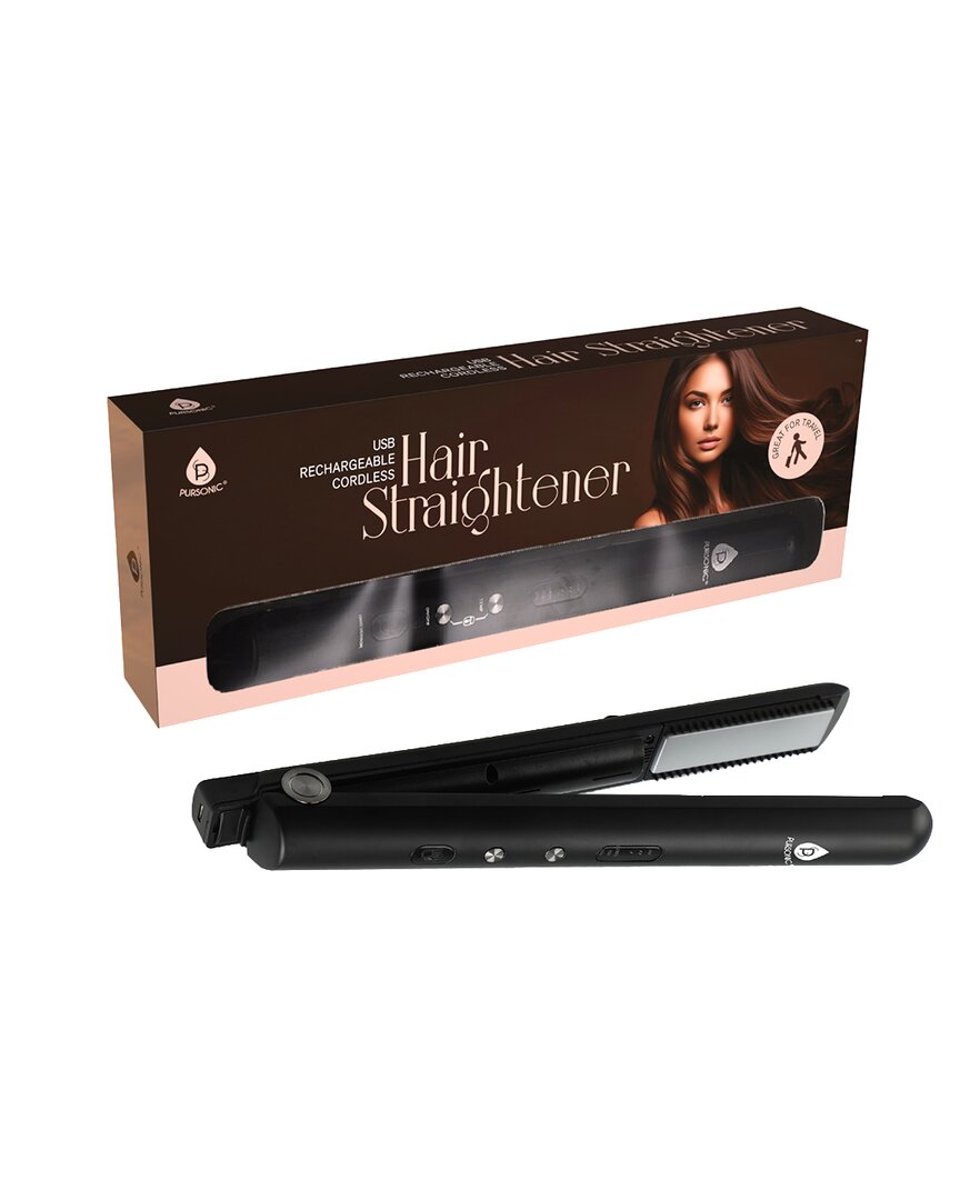 Pursonic Usb Rechargeable Cordless Hair Straightener