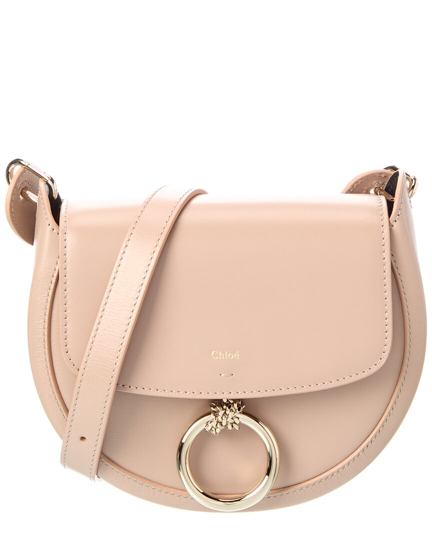 Chloé Arlene Leather Crossbody In Pink
