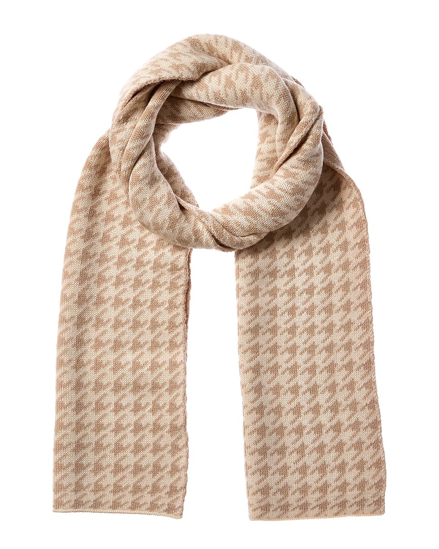 J.mclaughlin Layla Wool-blend Scarf In Brown