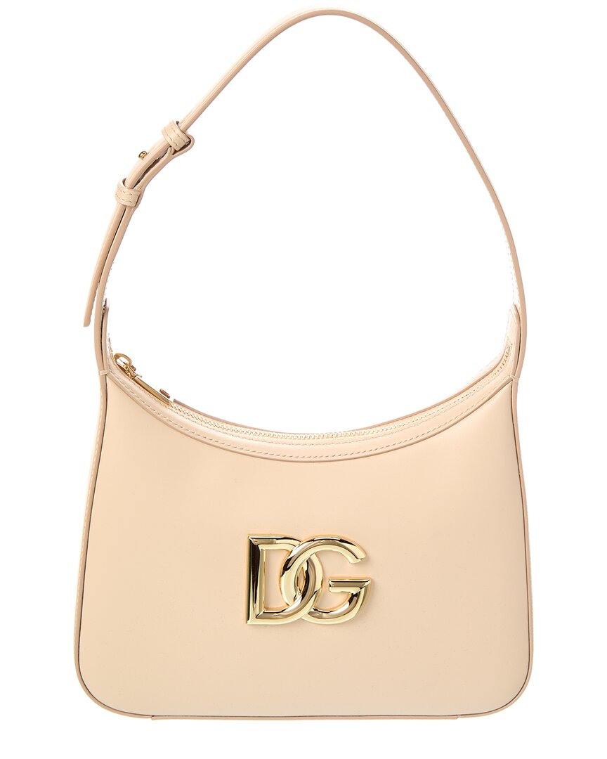 Dolce & Gabbana 3.5 Leather Hobo Bag