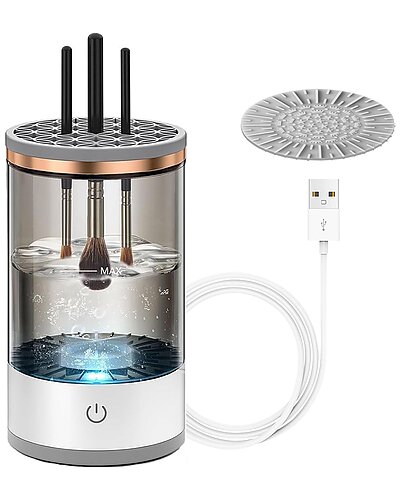 VYSN Unisex 3-in-1 USB Makeup Brush Cleaner, Dryer Storage