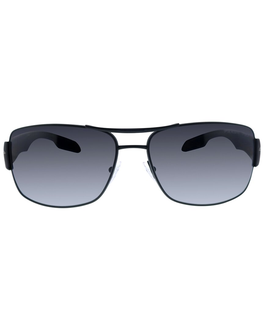 Prada Women's Sport 0ps 53ns 65mm Polarized Sunglasses In Black
