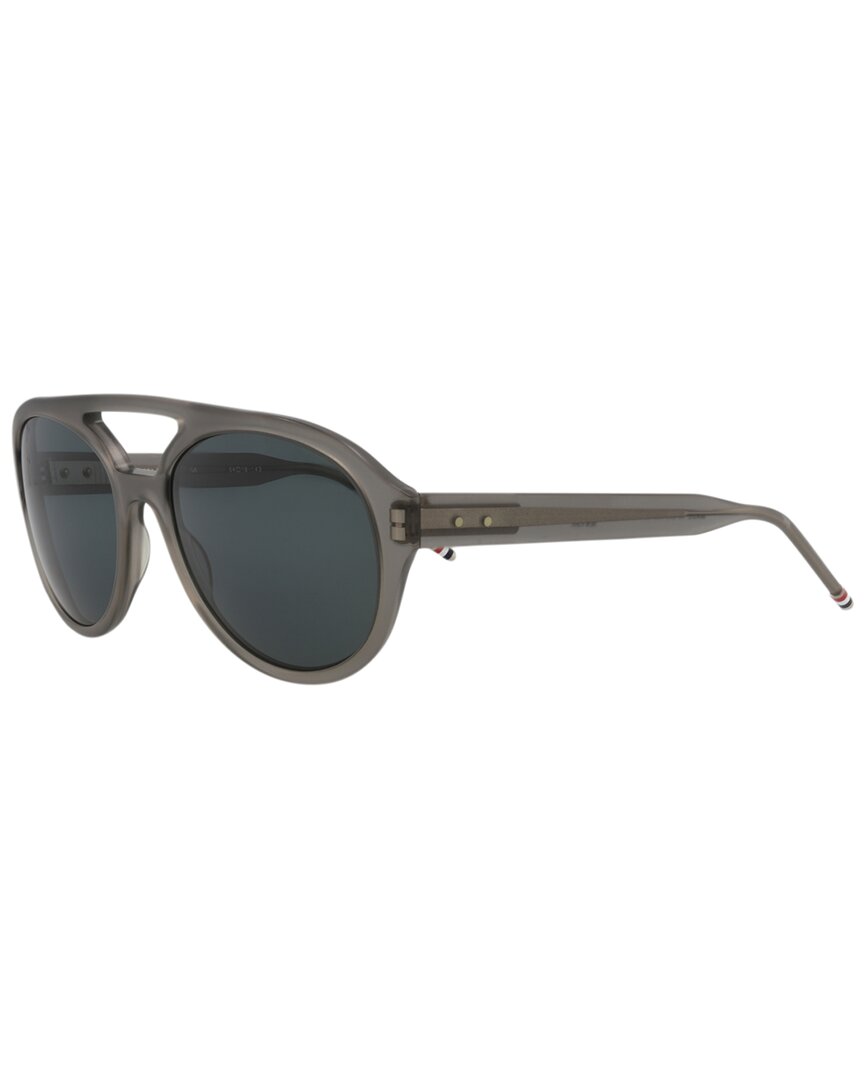 Shop Thom Browne Unisex Tb301 54mm Sunglasses In Grey