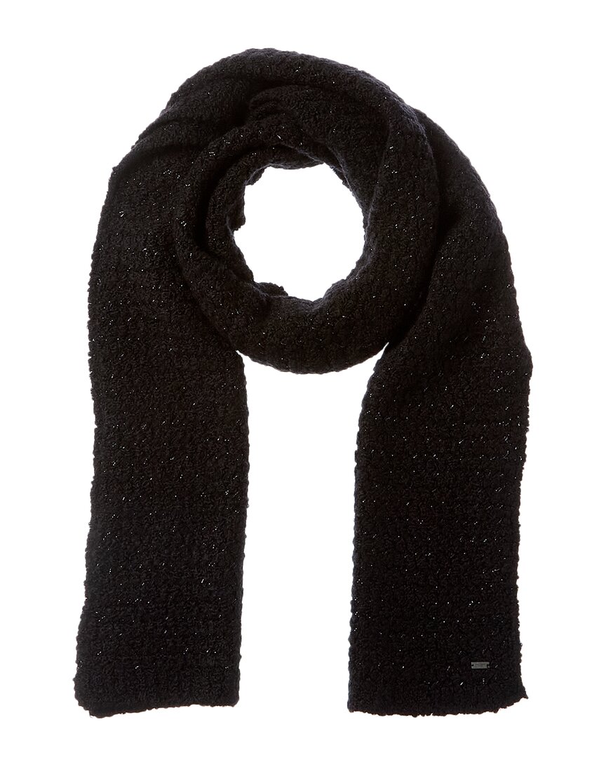 Saint Laurent Cashmere & Silk-blend Scarf In Black