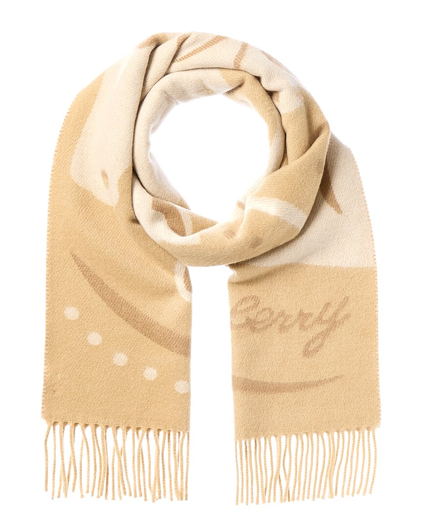 Burberry Cashmere Scarf In Brown