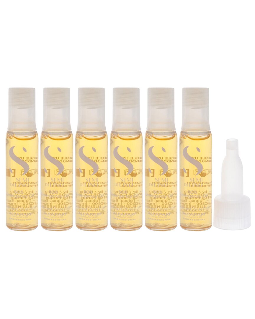 Alfaparf Milano Unisex 6 X 0.44oz Semi Di Lino Reconstruction Sos Emergency Oil