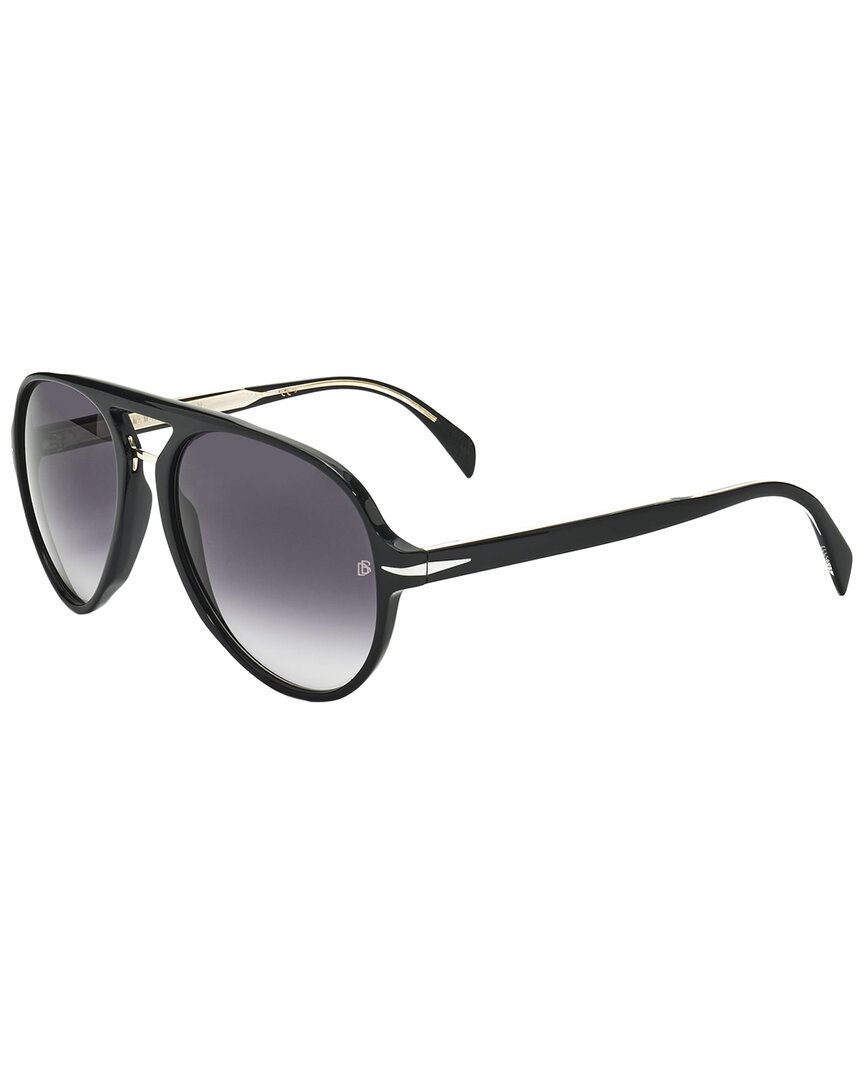 David Beckham Men's Db 7005/s 57mm Sunglasses In Black