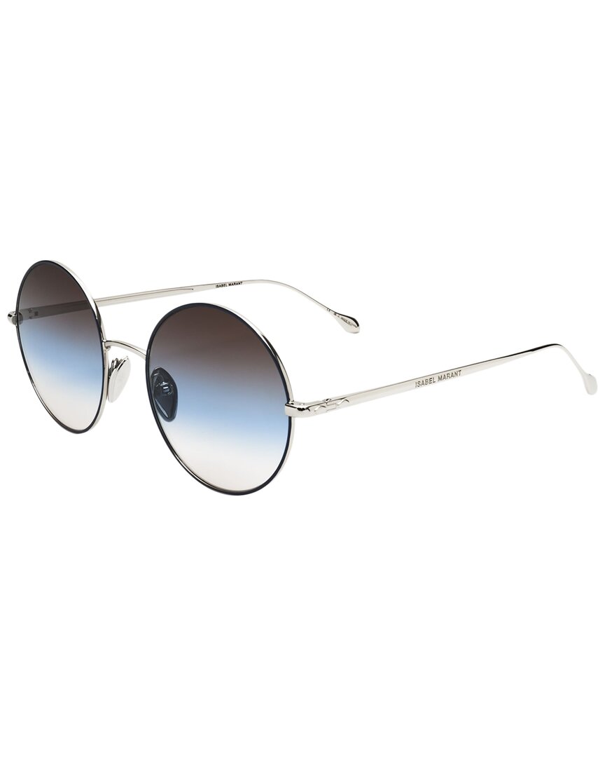 Isabel Marant 54mm Gradient Round Sunglasses In Grey