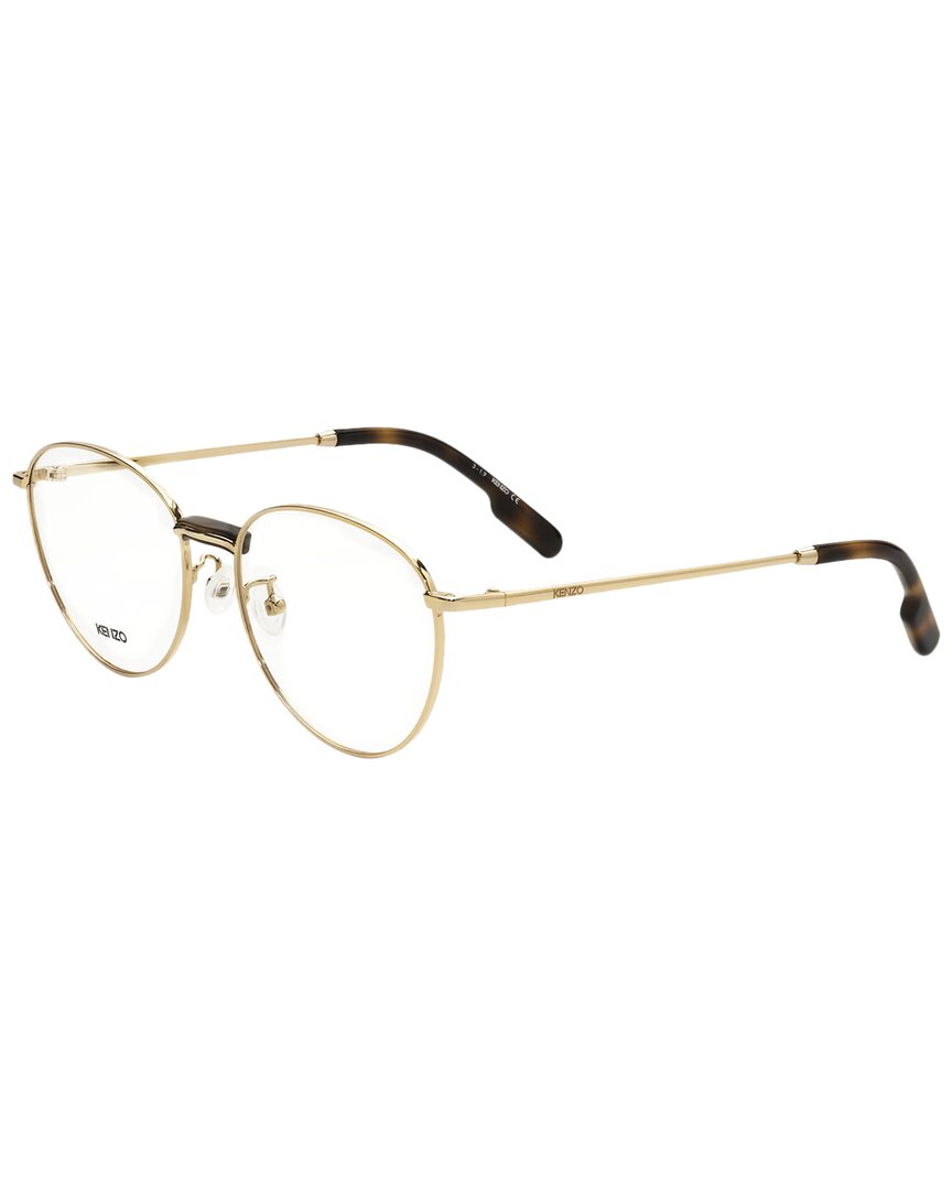 Kenzo Unisex Kz50013u 53mm Optical Frames In Gold