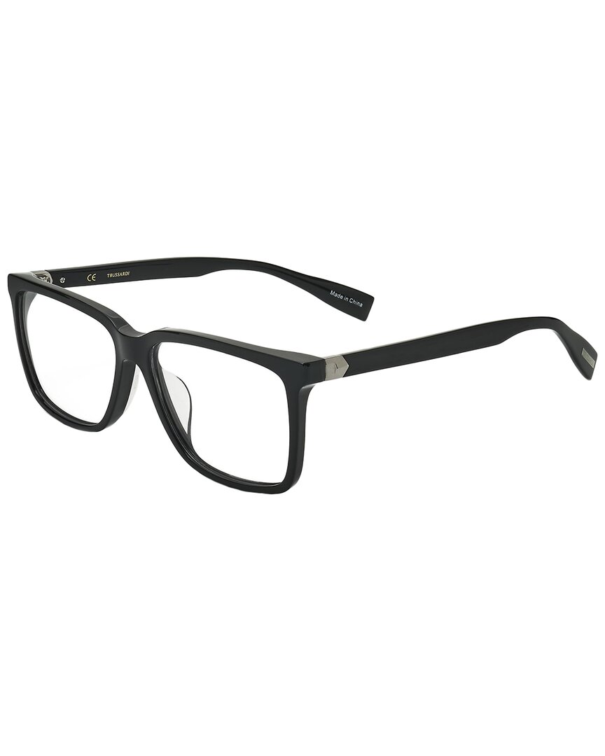 Trussardi Men's Vtr126 55mm Optical Frames In Black