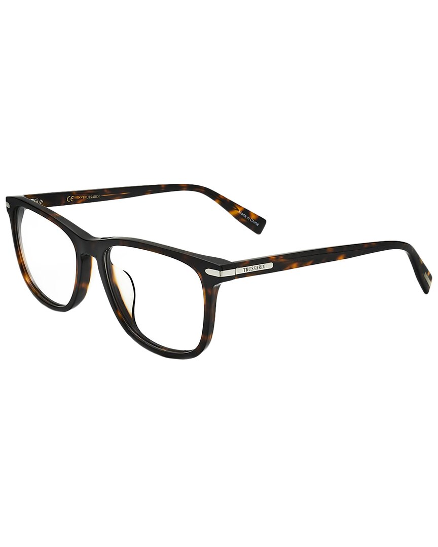 Trussardi Men's Vtr264f 52mm Optical Frames In Brown