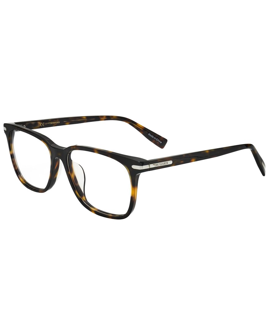 Trussardi Men's Vtr265f 55mm Optical Frames In Brown