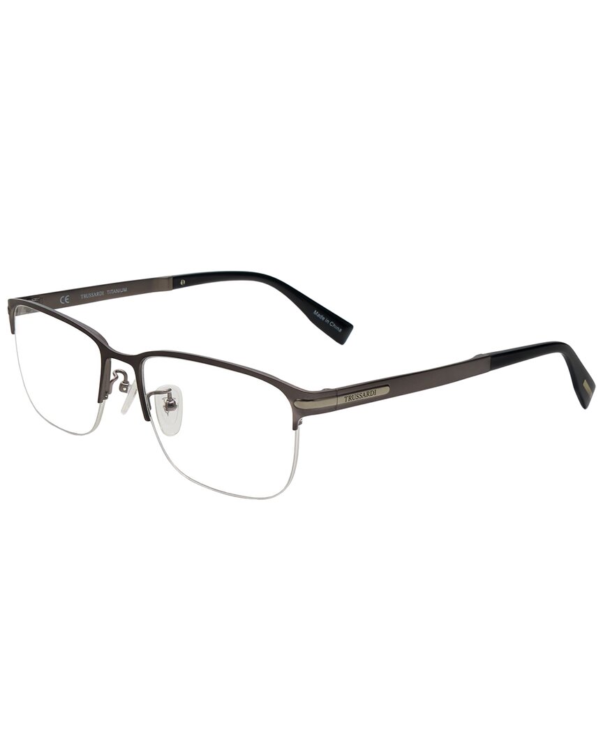 Trussardi Men's Vtr274f 56mm Optical Frames In Grey