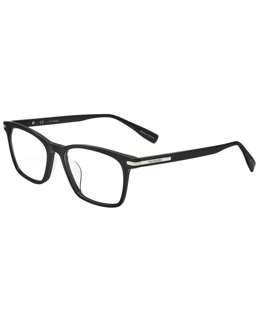 Trussardi Men's Vtr418f 50mm Optical Frames In Black