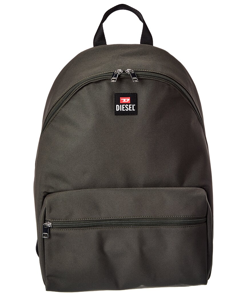 Diesel Logo Basic Backpack In Metallic