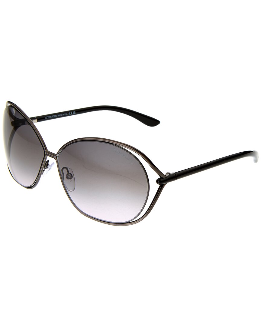 Tom Ford Carla Smoke Greadient Oval Ladies Sunglasses Ft0157 08b 66 In Grey