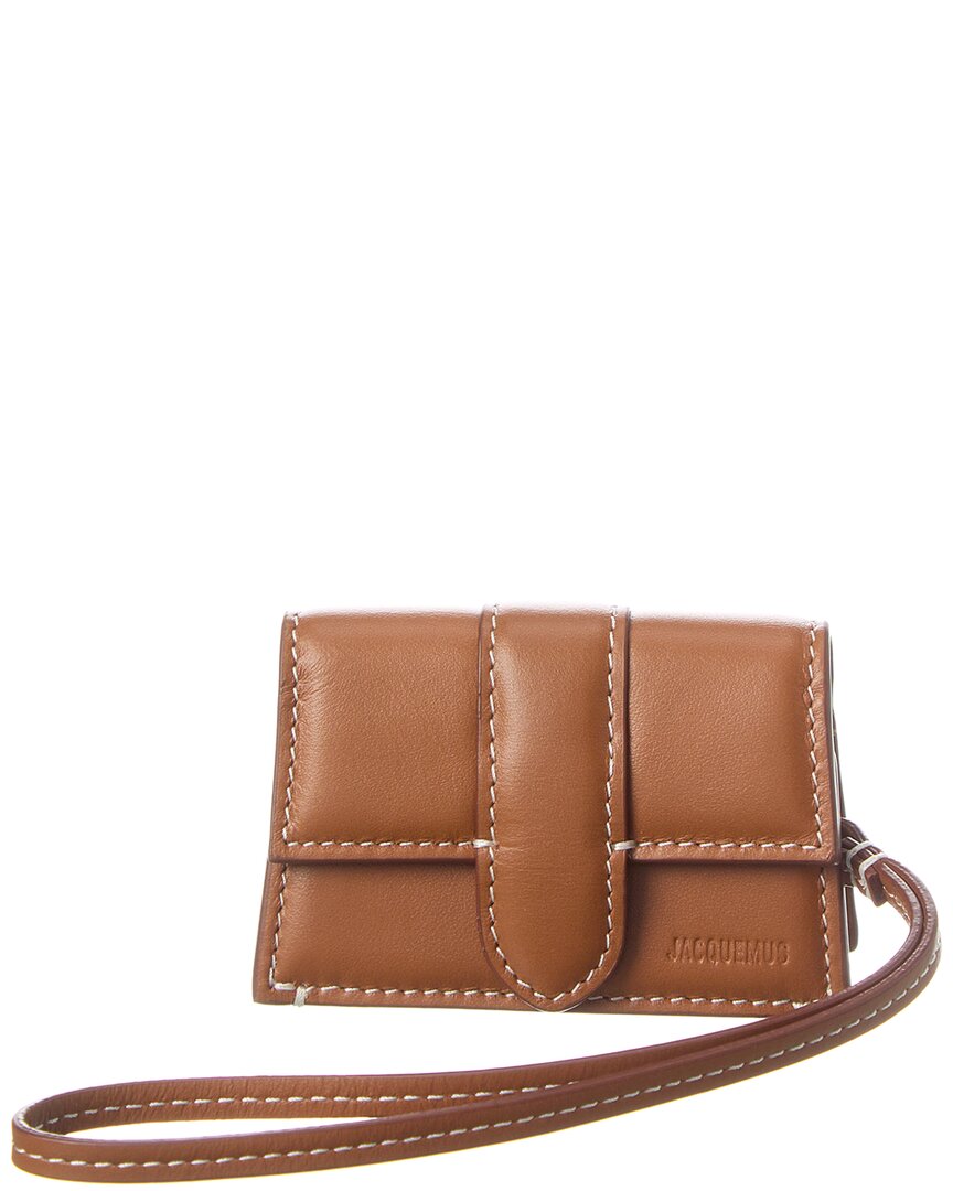 Jacquemus Le Porte Bambino Airpods Case In Brown