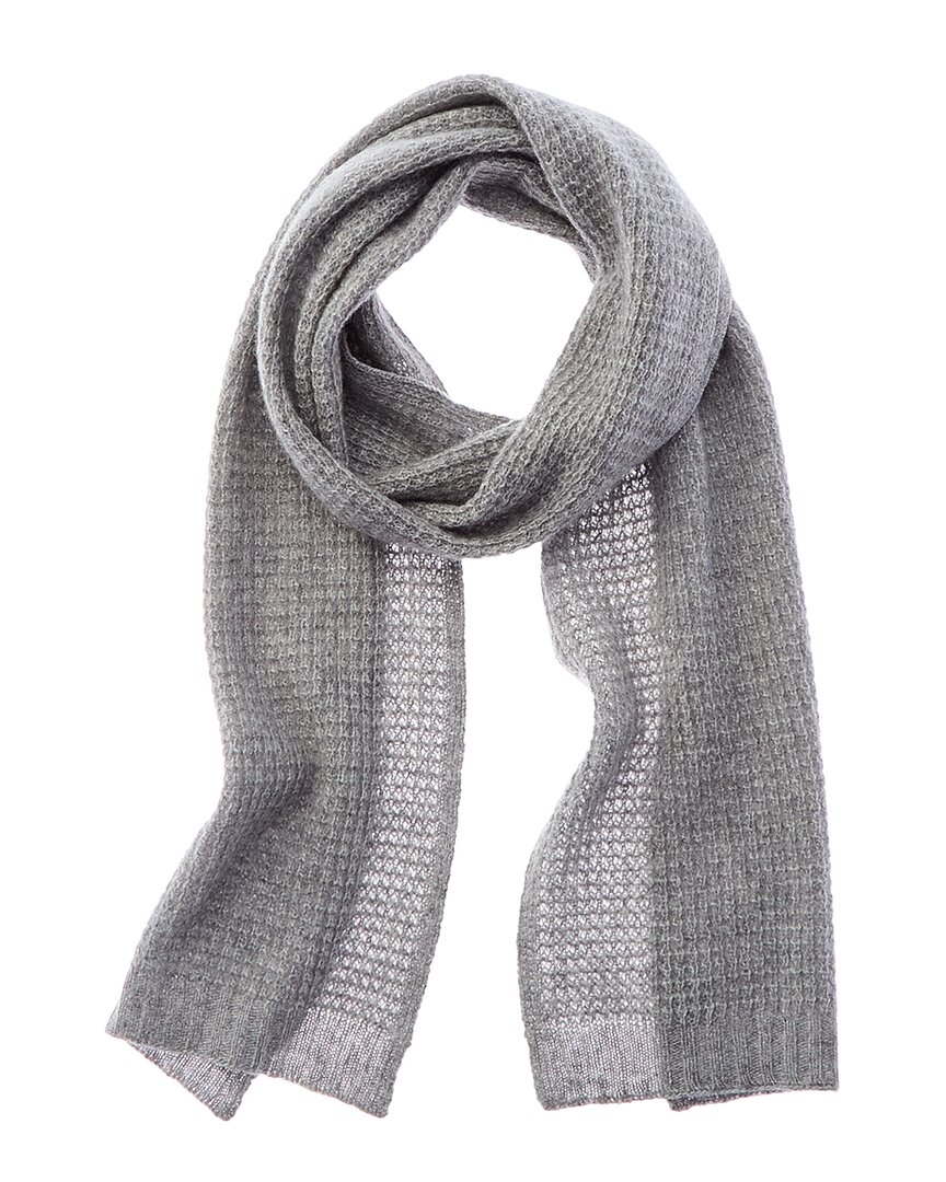 Shop Portolano Cashmere Scarf In Grey
