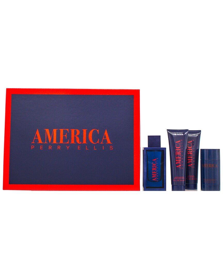 Perry Ellis Men's America Men 4pc Gift Set