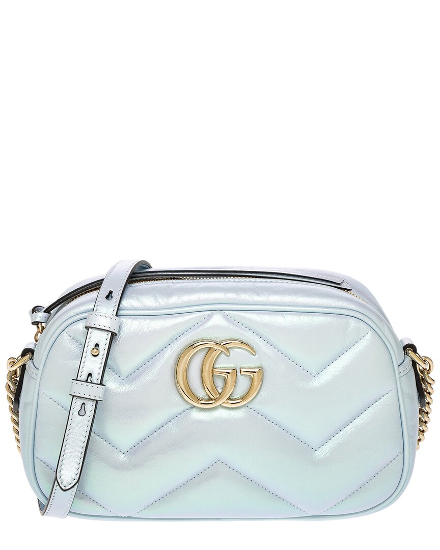 GUCCI GUCCI GG MARMONT SMALL LEATHER SHOULDER BAG