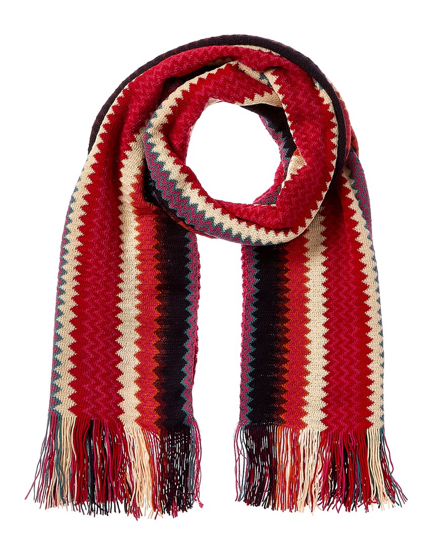Missoni Wool-blend Scarf In Orange