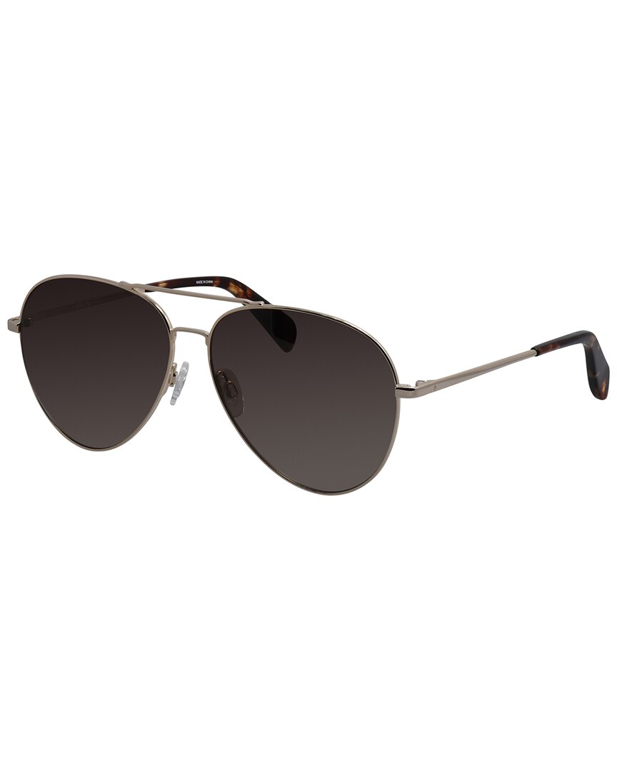 Shop Rag & Bone Men's 5052 59mm Sunglasses In Gold