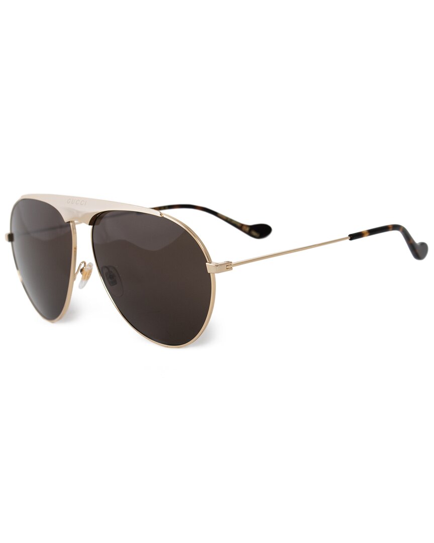 Gucci Men's Gg0908s 65mm Sunglasses In Gold