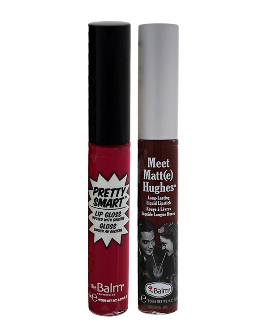 Thebalm Pretty Smart Lip Gloss & Meet Matte Hughes Long Lasting Liquid Lipstick Set