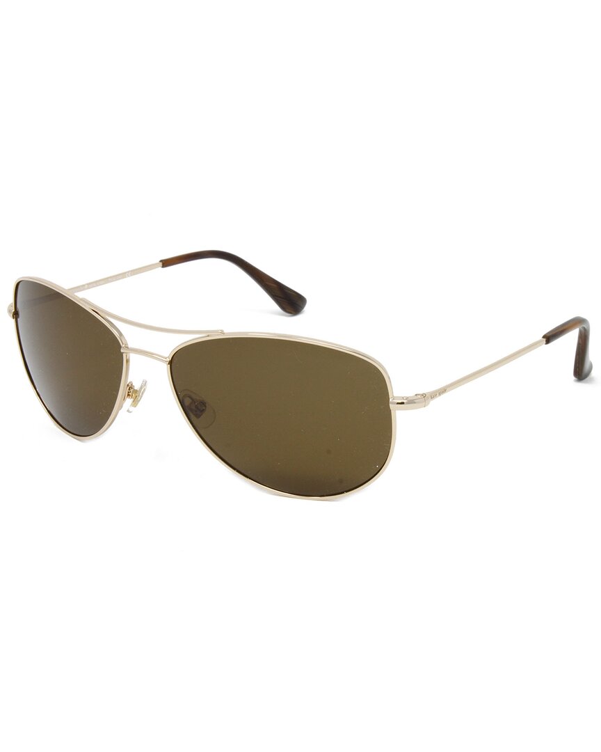 Kate Spade New York Women's Allyps 60mm Polarized Sunglasses In Gold