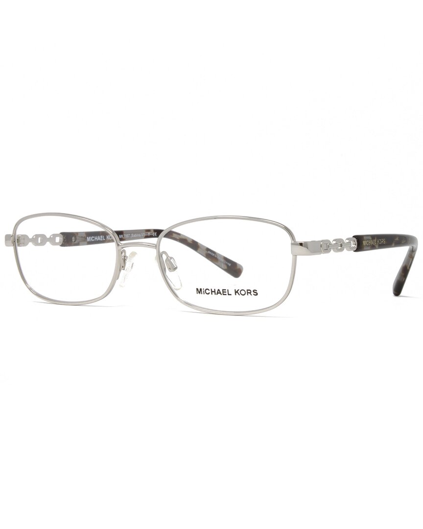 Michael Kors Women's Mk7007 51mm Optical Frames In Silver