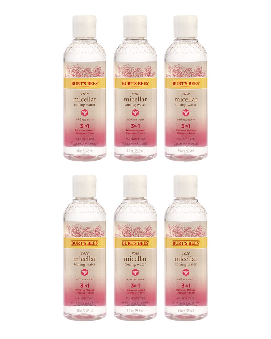 Burt's Bees ® Women's 8oz Rose Micellar Toning Water Pack Of 6 In White