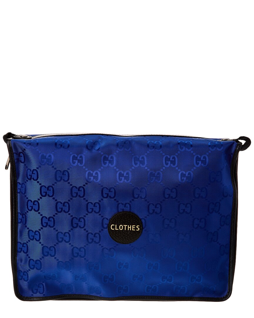 Gucci Dnu  Off The Grid Gg Canvas Clothes Pouch In Blue