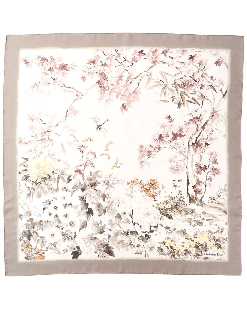 Dior Saisons Silk Scarf In Multi