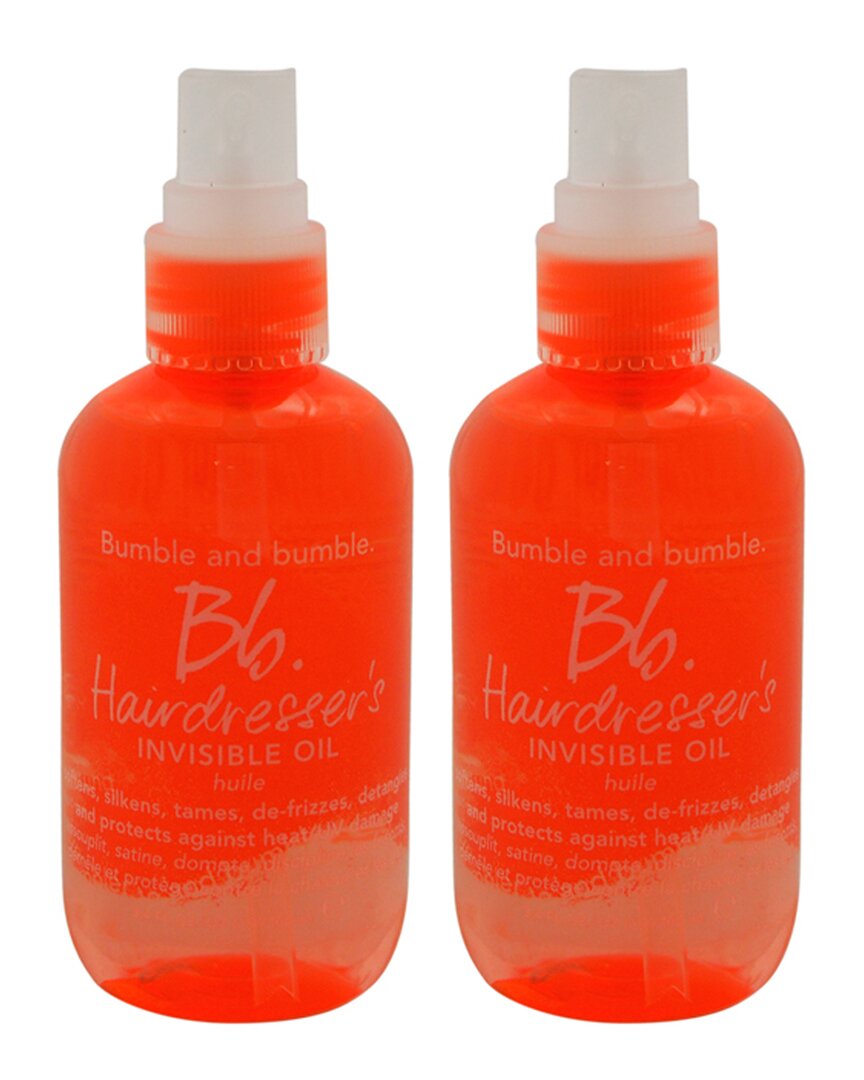 Bumble And Bumble . 3.4oz Hairdressers Invisible Oil Pack Of 2