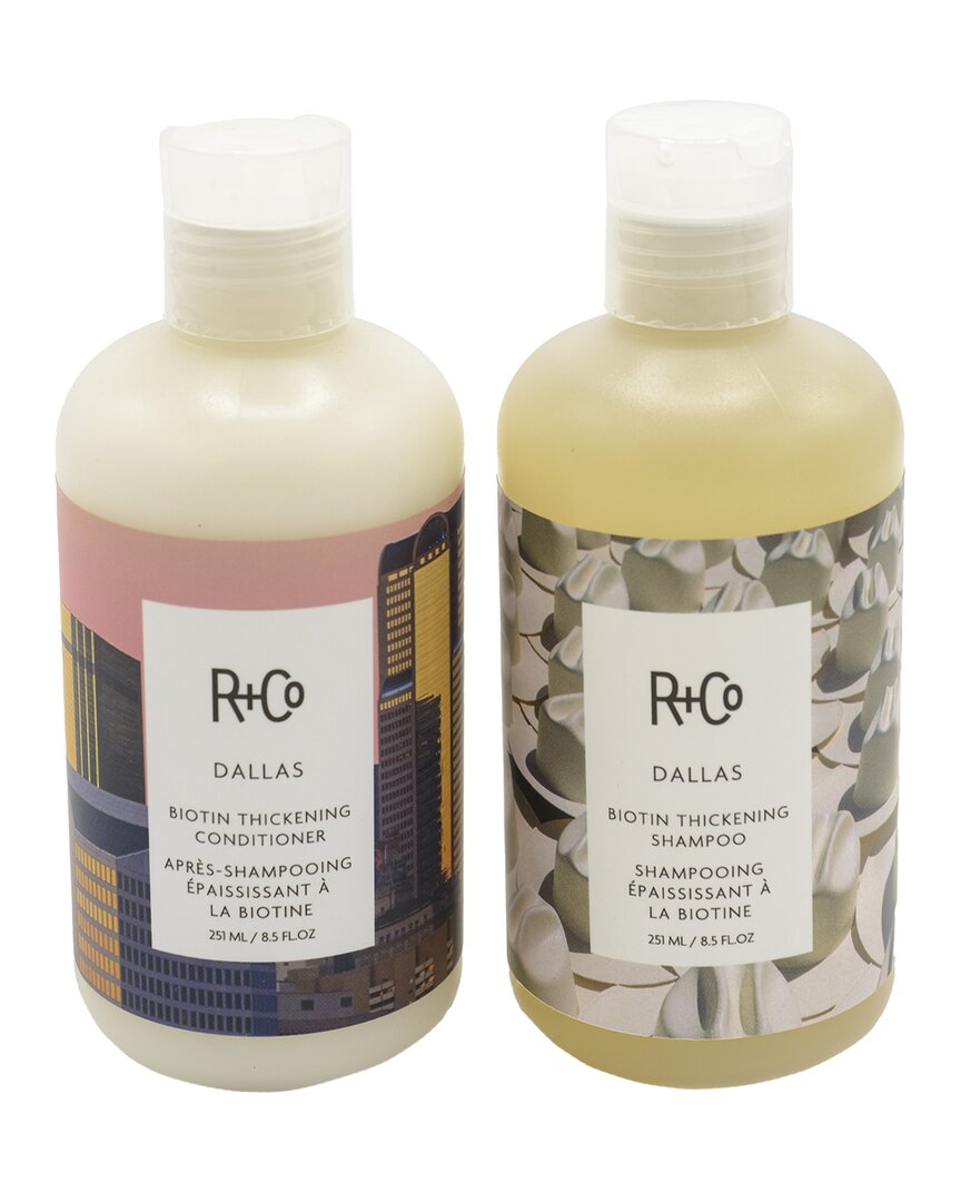 R + Co R+co Unisex 8.5oz Dallas Biotin Thickening Shampoo/conditioner In White