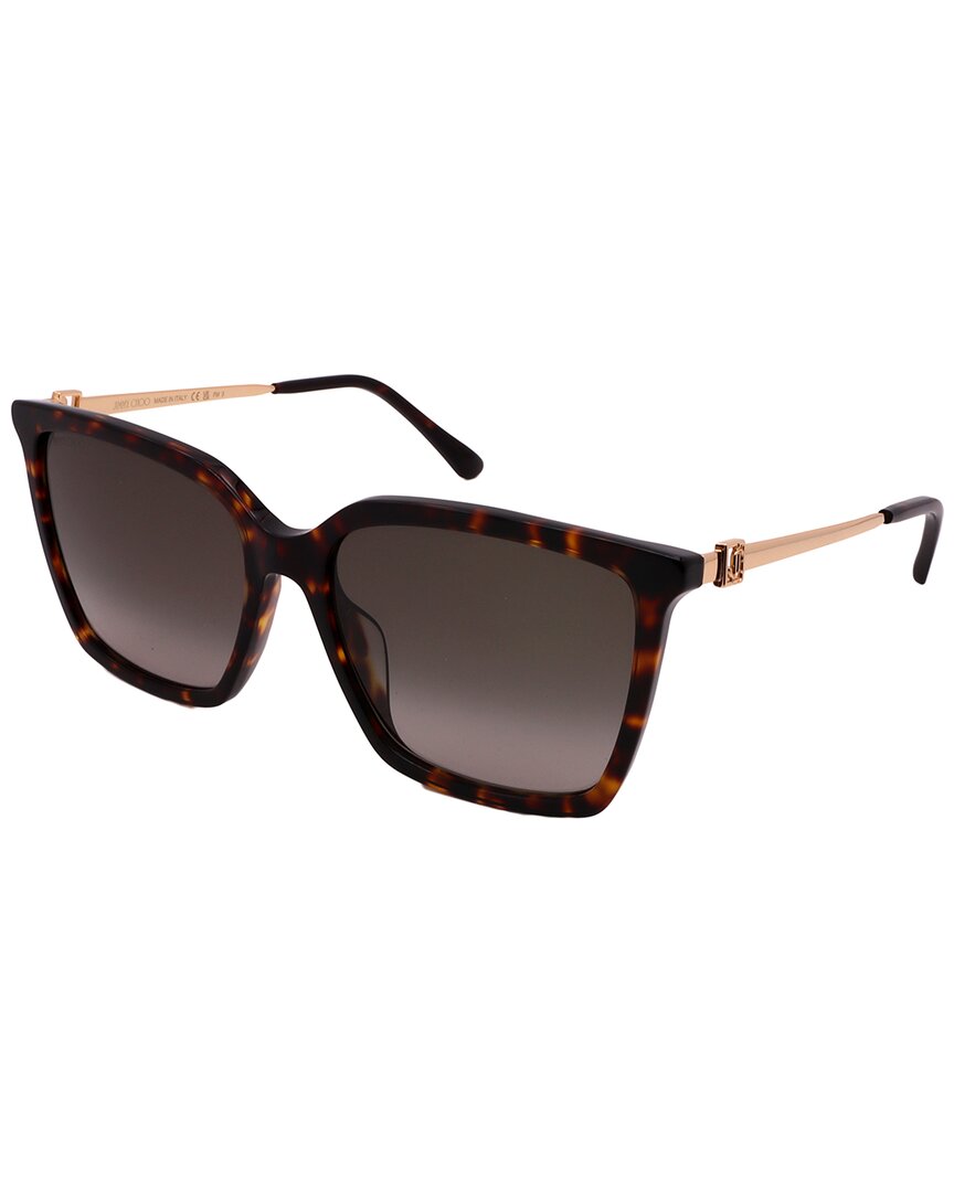 Jimmy Choo Women's Tottag/s 56mm Sunglasses In Brown