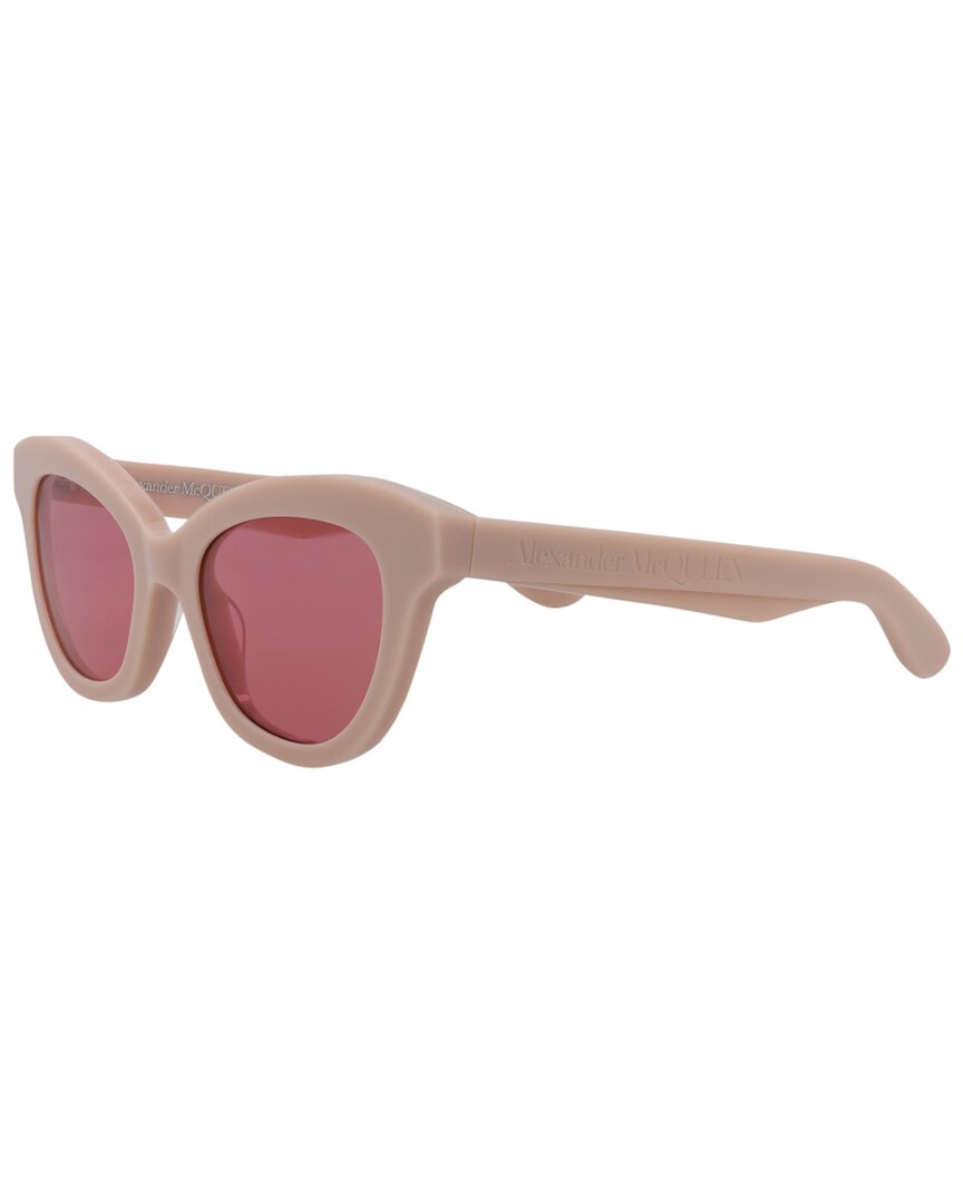 Alexander Mcqueen Women's Am0391s 51mm Sunglasses In Pink