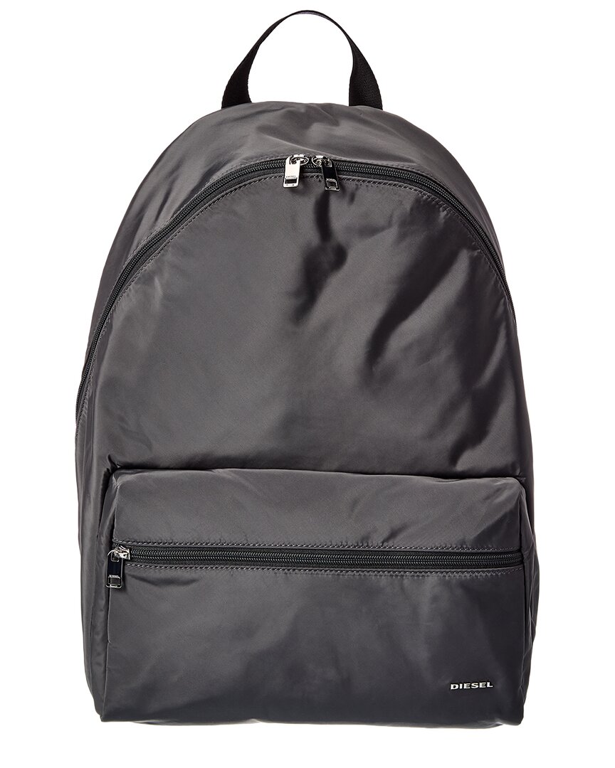 Diesel Logo Basic Letter Backpack In Gray