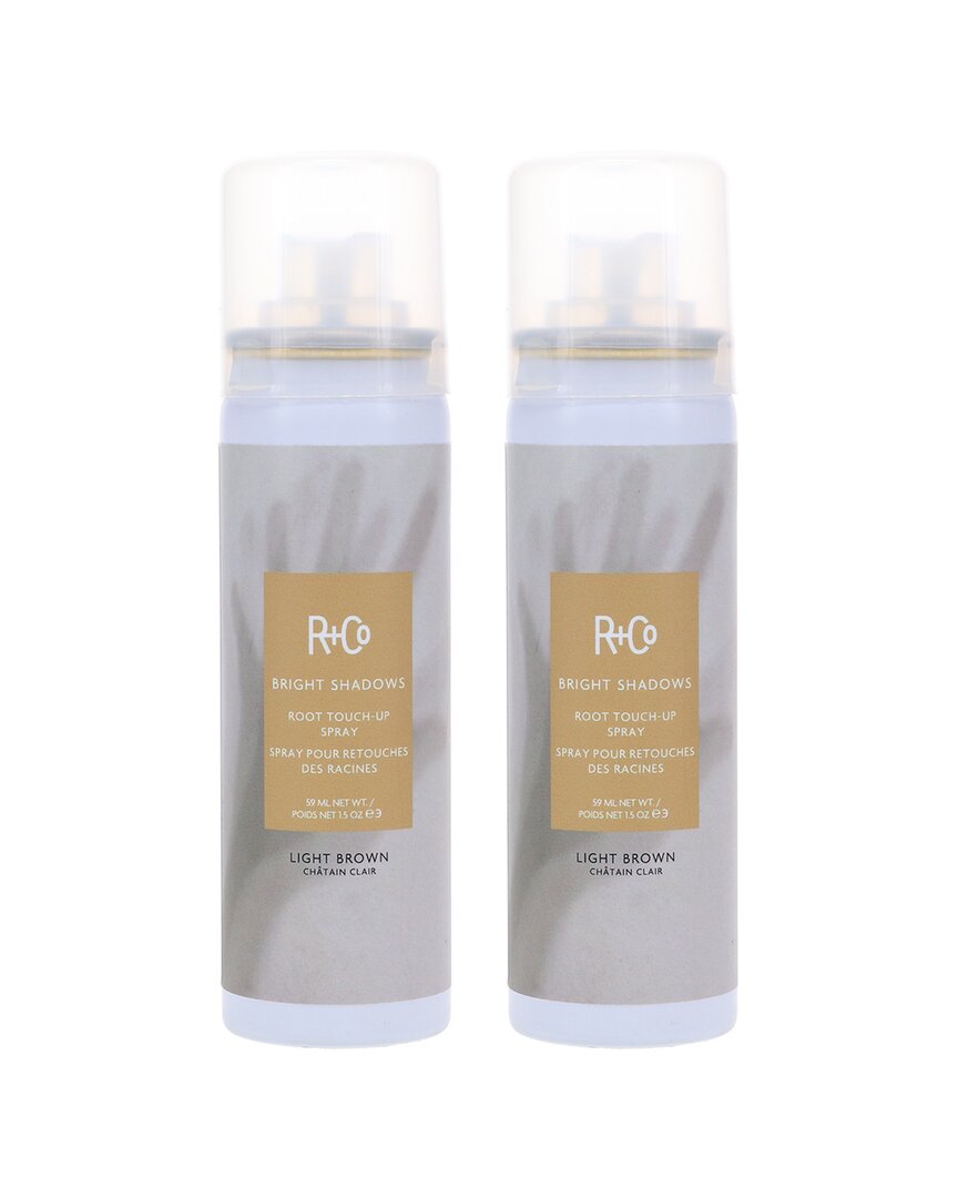 R + Co R+co 3oz Bright Shadows Root Touch-up Spray Light Brown 2 Pack