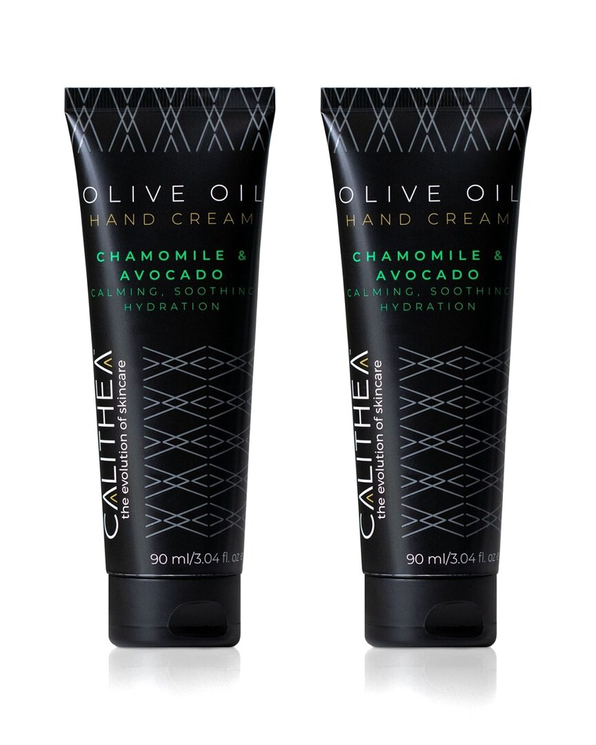 Calithea Skincare 3oz Olive Oil Hand Cream With Chamomile & Avocado - 2 Pack