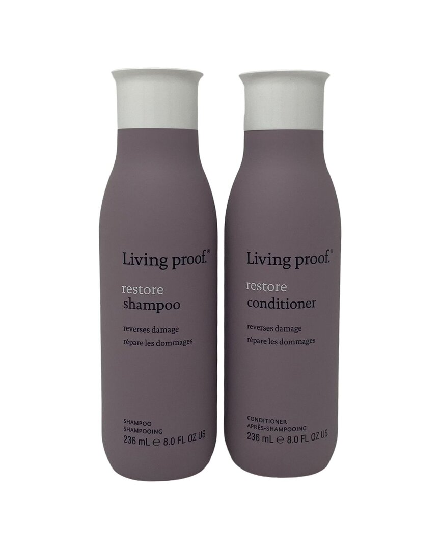 Living Proof Unisex 8oz Restore Shampoo & Restore Conditioner