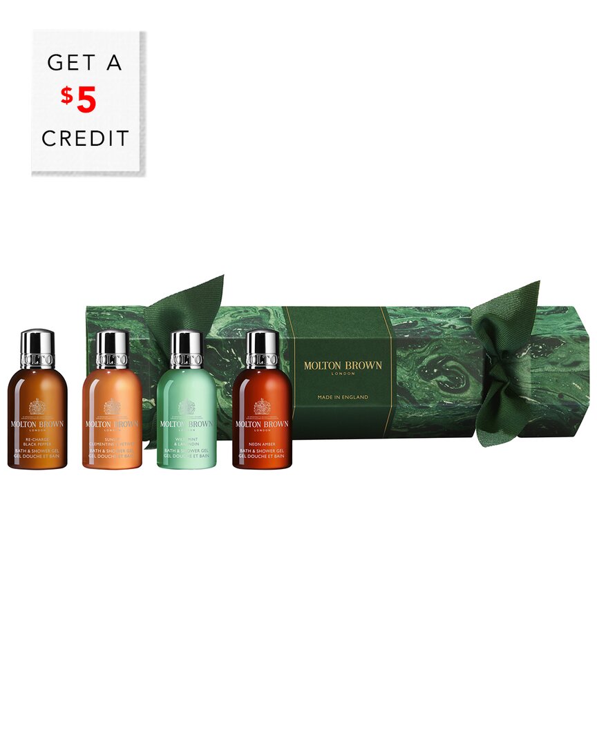 Molton Brown London Men's 4 X 1.7oz Woody & Aromatic Christmas Cracker With $5 Credit