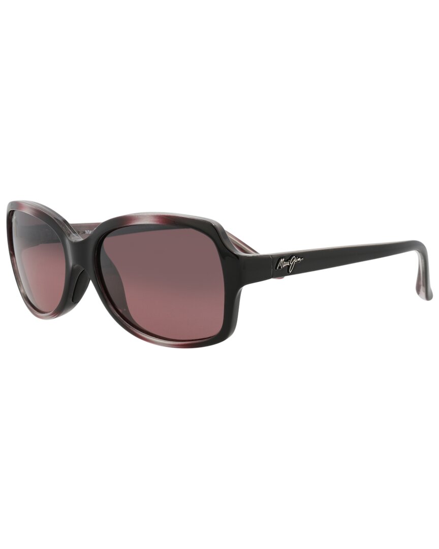 Maui Jim Unisex Hs723 57mm Polarized Sunglasses In Red