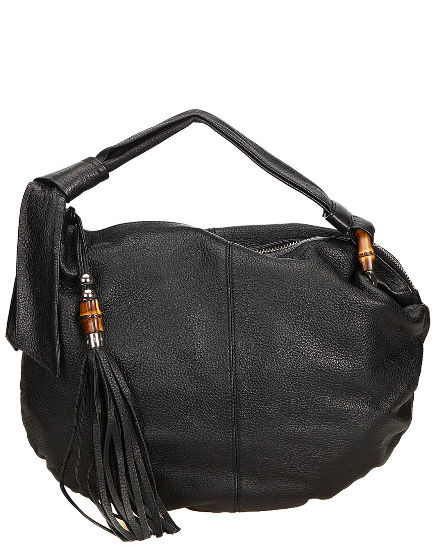 Gucci Black Leather Jungle Shoulder Bag