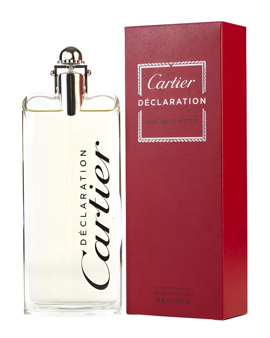 Cartier Men's 3.3oz Declaration Man Edt In White