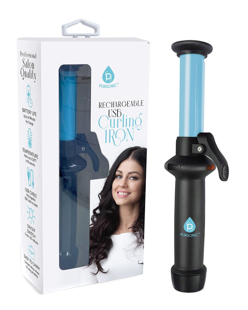 Pursonic Rechargeable Usb Curling Iron